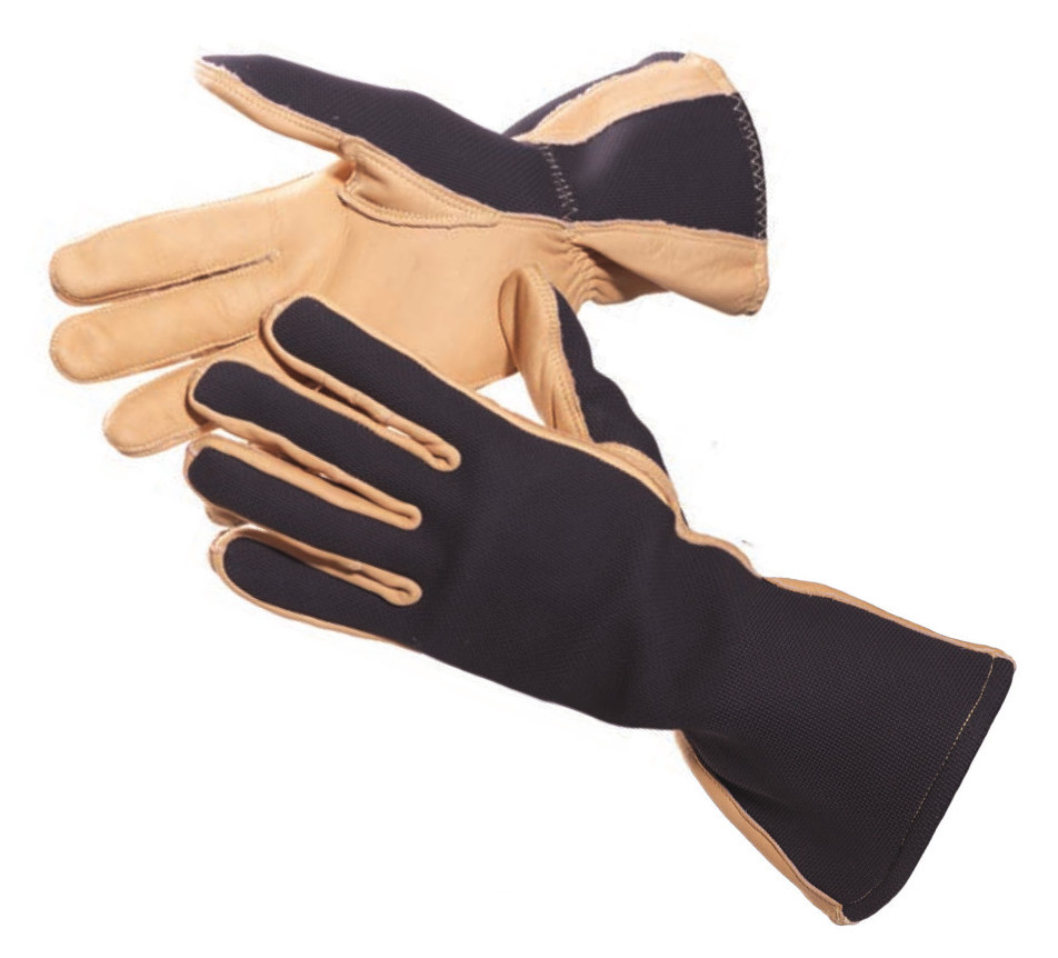 Brown black Dehn Arc Protective Gloves neoprene arc flash kevlar