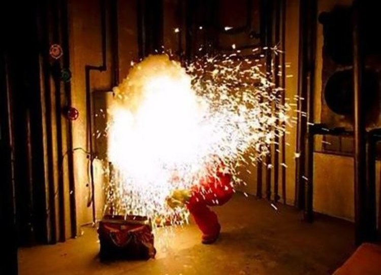 Arc flash explosion