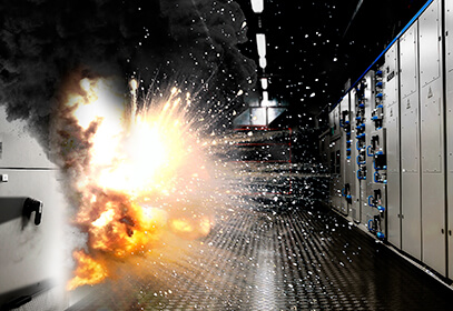 Arc flash safety protect from blast injury